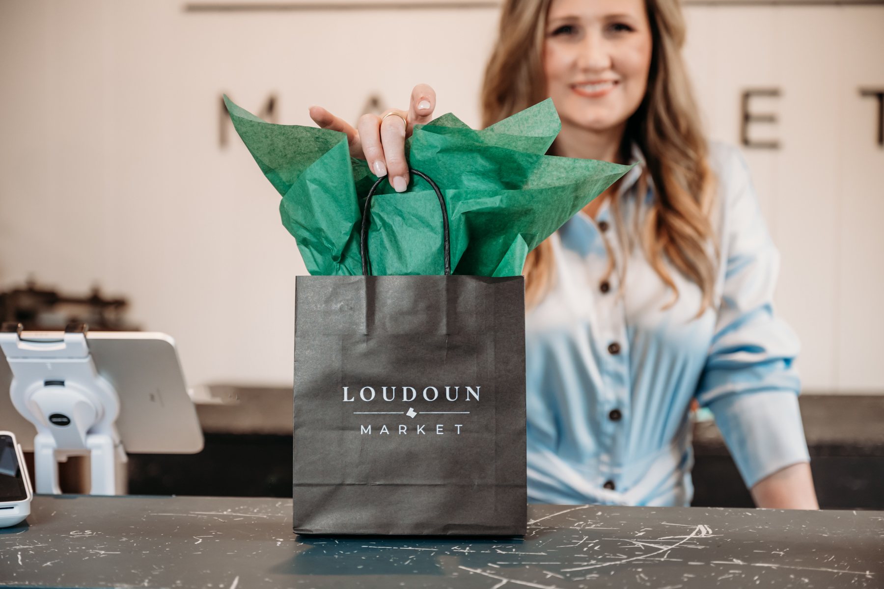 Warm branding images and headshots. Loudoun Market Branding Photography by Jenny Sessoms. 